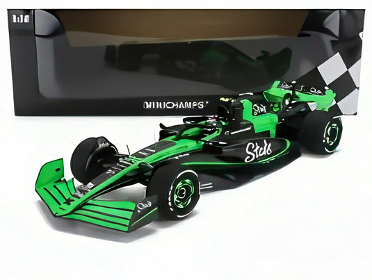 SAUBER F1 C44 TEAM STAKE KICK #24 2024シーズン 周冠宇 グリーン/ブラック/ MINICHAMPS 1/18 ミニカー
