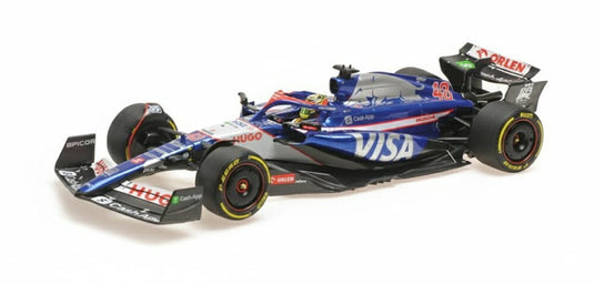 【予約】RACING BULLS F1 VCARB-01 チーム VISA CASH APP N 40 FP1 日本GP 2024 岩佐 歩夢 ブルー ホワイト/ MINICHAMPS 1/18 ミニカー