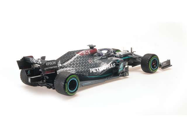 ギャラリービューアに画像をロードする, 2020 Mercedes AMG Petronas Formula One Team W11 EQ Performance Lewis Hamilton World Champion 2020, black/blue/MINICHAMPS 1/12ミニカー 350台限定
