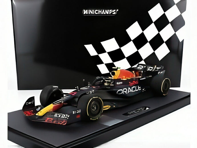 RED BULL F1 RB19 TEAM ORACLE RED BULL RACING #11 カタールGP 2023 セルジオペレス ショーケース付き マットブルー/ MINICHAMPS 1/12 ミニカー
