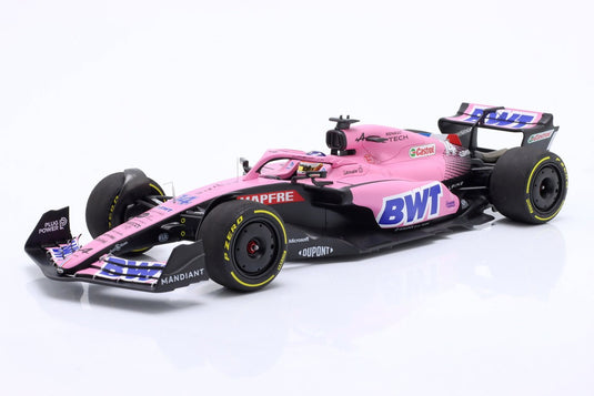 Fernando Alonsoフェルナンドアロンソ Alpineアルピーヌ A522 #14 バーレーンGP 2022 ピンク / MINICHAMPS 1/18 ミニカー