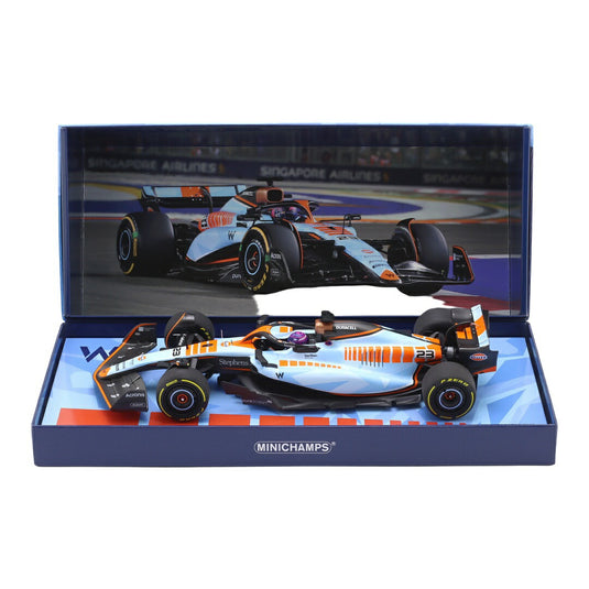 【予約】 WILLIAMSウィリアムズ F1 FW45 2023 TEAM WILLIAMS RACING GULF No.23 SINGAPORE GP ALEXANDER / MINICHAMPS 1/18 ミニカー