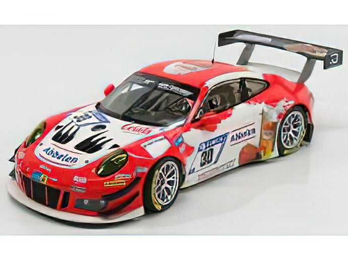 PORSCHEポルシェ  911 991 GT3R N 30 24h NURBURGRING 2018 LANCE DAVID ARNOLD  ALEXANDER MULLER  WOLF HENZLER  MATT CAMPBELL  WHITE RED/ミニチャンプス 1/18ミニカー
