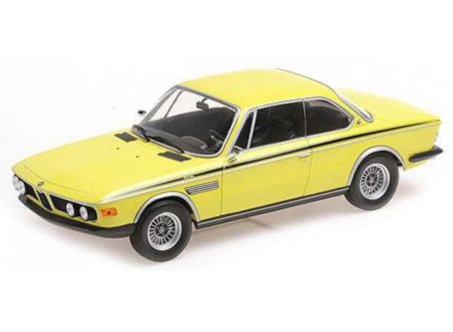 1971 BMW 3.0 CSL, yellow/MINICHAMPS 1/18ミニカー