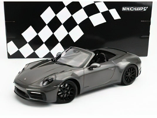 PORSCHE 911 992 CARRERA 4 GTS CABRIOLET 2020 GREY MET/Minichamps 1/18ミニカー