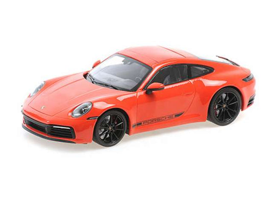 2019 Porsche 911 Carrera 4S, orange/MINICHAMPS 1/18ミニカー