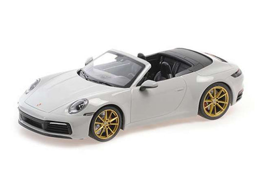 2019 Porsche 911 Carrera 4S Cabriolet, grey/MINICHAMPS 1/18ミニカー