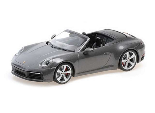 2019 Porsche 911 Carrera 4S Cabriolet, grey metallic/MINICHAMPS 1/18ミニカー