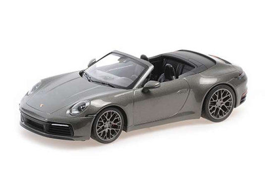 2019 Porsche 911 Carrera 4S Cabriolet, grey-green metallic/MINICHAMPS 1/18ミニカー