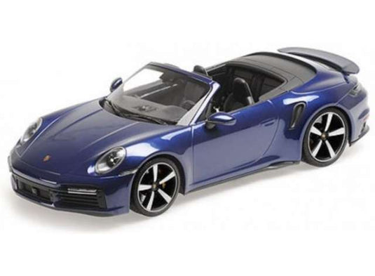 2020年 Porsche 911 (992) Turbo S Cabrio ブルー/ MINICHAMPS  1/18 ミニカー