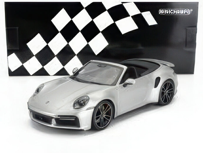 PORSCHE 911 992 ターボ S カブリオレ オープン 2020 シルバー/ MINICHAMPS 1/18 ミニカー