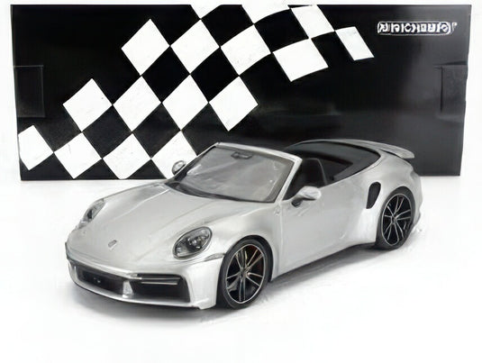 PORSCHE 911 992 ターボ S カブリオレ オープン 2020 シルバー/ MINICHAMPS 1/18 ミニカー