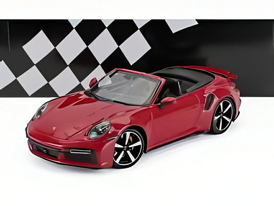 【予約】PORSCHE 911 992 ターボS カブリオレ 2020 レッド/ MINICHAMPS 1/18 ミニカー