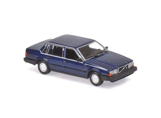 1986 Volvo 740 GL, dark blue/MINICHAMPS 1/18ミニカー