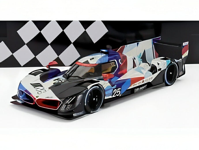 BMW M HYBRID LMDH P66-3 4.0L TURBO V8 LMDH 2023 プレゼンテーション ホワイトブルーブラック/ MINICHAMPS 1/18 ミニカー