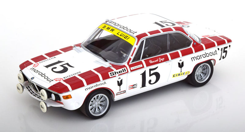 ギャラリービューアに画像をロードする, BMW 2800 CS E9 No.15 スパ24時間 Gaye Braillard 1972 限定402個/ MINICHAMPS 1/18 ミニカー

