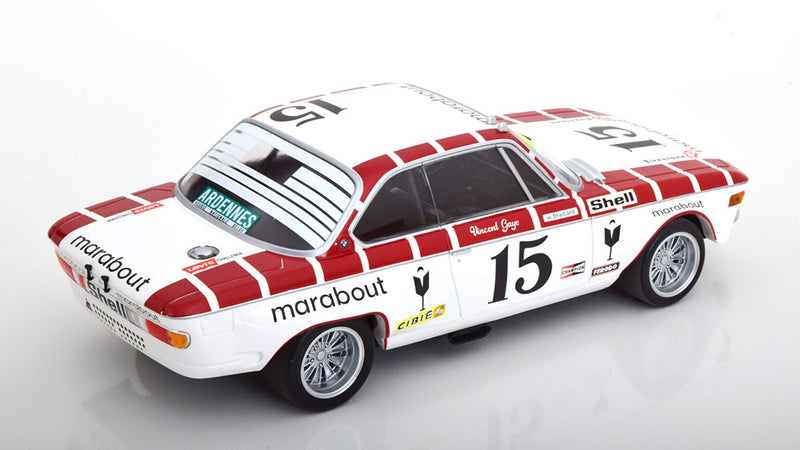 ギャラリービューアに画像をロードする, BMW 2800 CS E9 No.15 スパ24時間 Gaye Braillard 1972 限定402個/ MINICHAMPS 1/18 ミニカー
