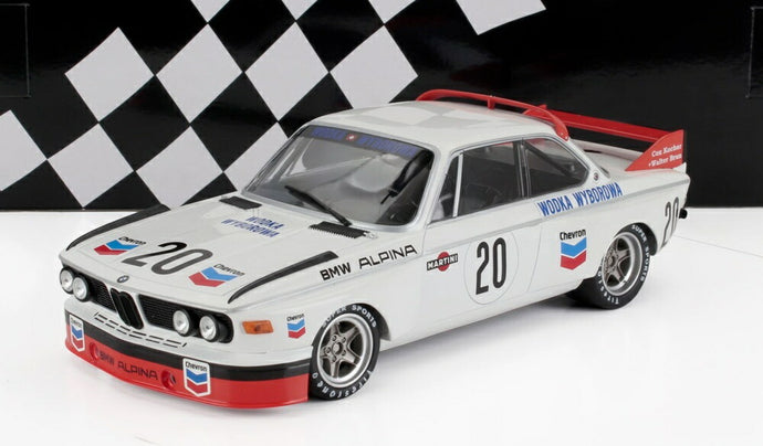 BMW 3.0 CSL BMW ALPINA チーム WYBOROWA N 20 24H スパ 1973 W.ブルン C.コーチャー ホワイト オレンジ/ MINICHAMPS 1/18 模型