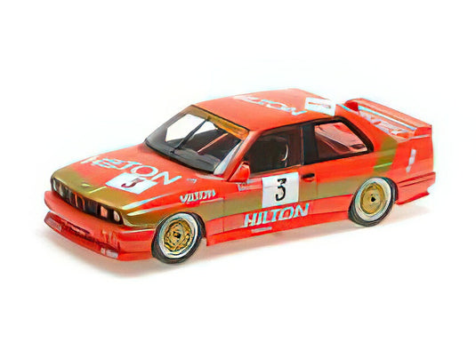 【予約】BMW 3-SERIES M3 TEAM SCHNITZER N 3 WINNER GUIA RACE MACAU 1987 ROBERTO RAVAGLIA RED GOLD/Minichamps 1/18ミニカー