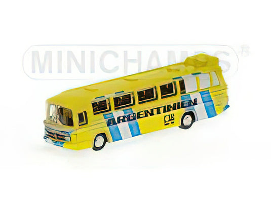 MERCEDES BENZ O302 AUTOBUS ARGENTINE ARGENTINA (FOOTBALL WORLD CUP 1974 CAMPIONATO DEL MONDO DI CALCIO GERMANIA 1974) YELLOW/Minichamps 1/160ミニカー