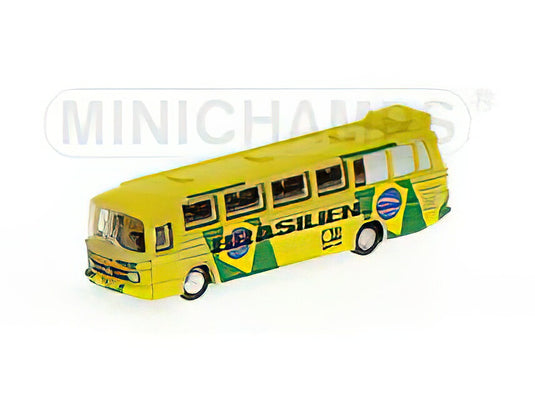 MERCEDES BENZ O302 AUTOBUS BRAZIL BRASILE (FOOTBALL WORLD CUP 1974 CAMPIONATO DEL MONDO DI CALCIO GERMANIA 1974) YELLOW/Minichamps 1/160ミニカー