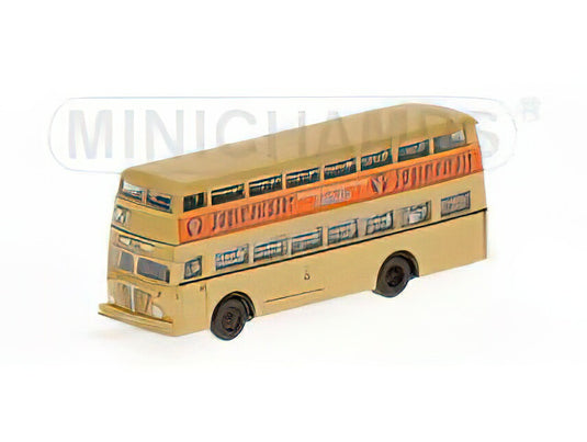 BUSSING D2U AUTOBUS DOPPELDECKBUS JAGERMEISTER 1957 IVORY ORANGE/Minichamps 1/160ミニカー