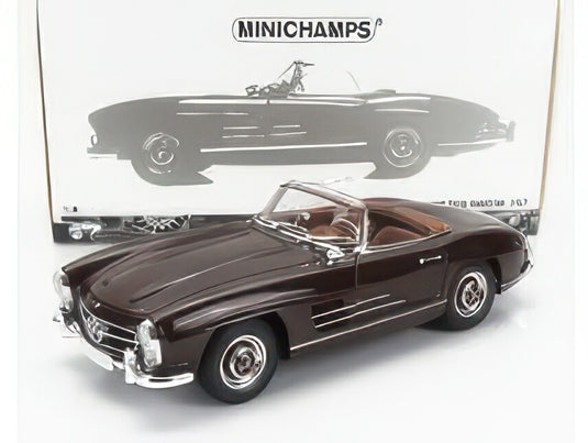 MERCEDES BENZベンツ 300SL ROADSTER SPIDER (W198) 1957 - DARK RED /Minichampsミニチャンプス 1/18 ミニカー