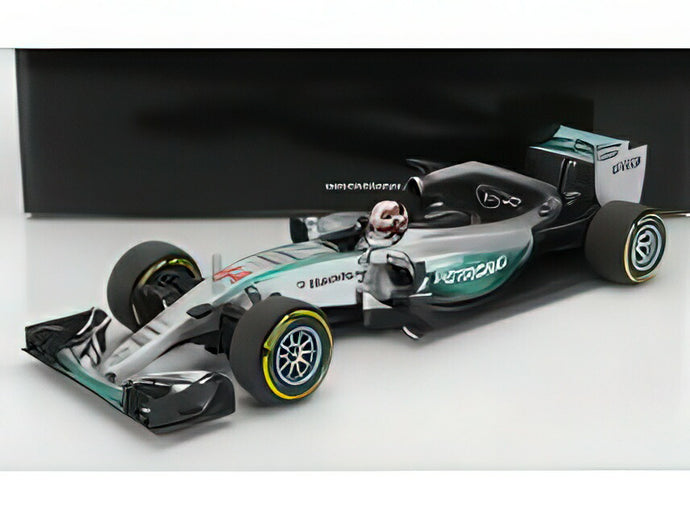 MERCEDES GP  F1  W06 AMG PETRONAS N 44 WORLD CHAMPION SEASON 2015 LEWIS HAMILTON  SILVER GREEN/MINICHAMPS 1/18ミニカー