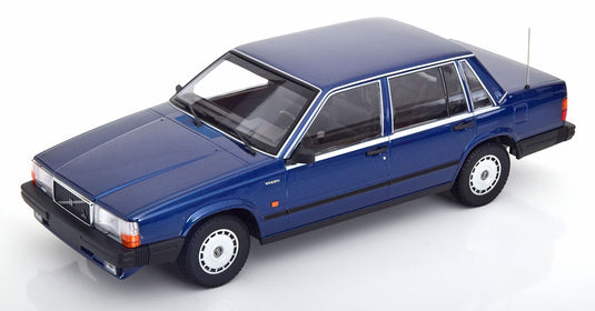 Volvo 740 GL セダン 1986 ダークブルーメタリック / Minichamps 1/18 ミニカー
