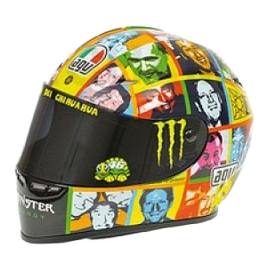 Valentino Rossi ヘルメット Laguna Seca 2010 / Minichamps 1/2 ミニカー