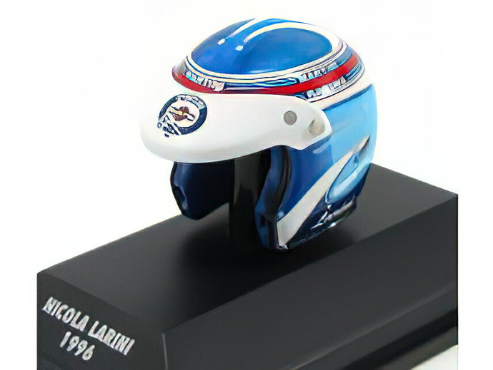 CASCO HELMETヘルメット ALFA ROMEO DTM 1996 N.LARINI - 2 TONE BLUE WHITE /Minichamps 1/8