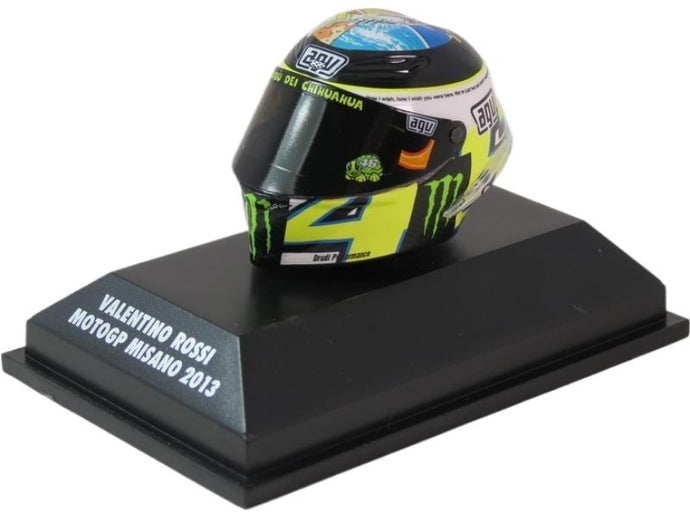 Valentino Rossi ヘルメット 2013年 MotoGP ミサノ #46/ MINICHAMPS 1/8 ミニカー