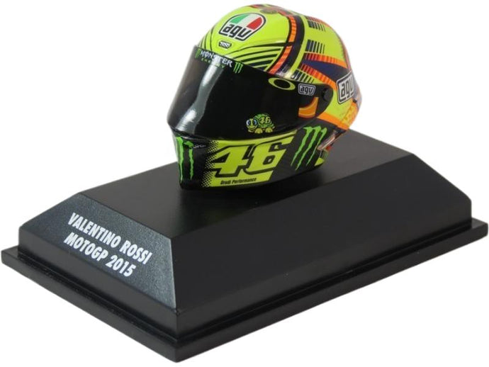 Valentino Rossi ヘルメット 2015年 MotoGP #46/ MINICHAMPS 1/8 ミニカー