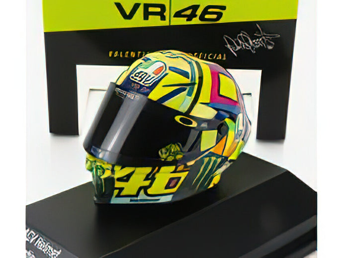 AGV CASCO HELMETヘルメット - YZR-M1 TEAM MOVISTAR N 46 WINNER ASSEN MOTOGP 2017 VALENTINO ROSSI - VARIOUS /Minichamps 1/8