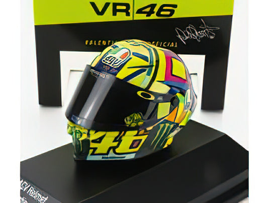 AGV CASCO HELMETヘルメット - YZR-M1 TEAM MOVISTAR N 46 WINNER ASSEN MOTOGP 2017 VALENTINO ROSSI - VARIOUS /Minichamps 1/8