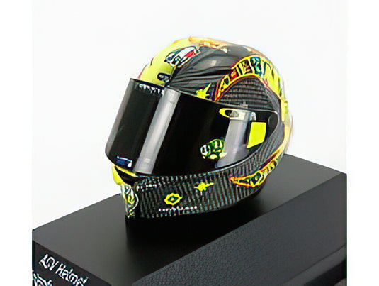AGV  CASCO HELMET FIRST DAY WINTER TEST SEPANG MOTOGP 2018 VALENTINO ROSSI  VARIOUS/MINICHAMPS 1/8ミニカー