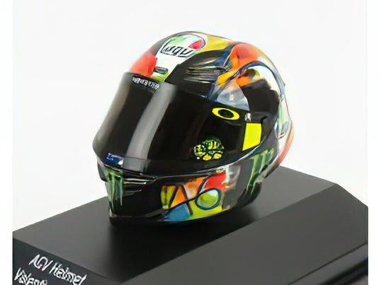 AGV CASCO HELMETヘルメット - YZR-M1 TEAM MOVISTAR MONSTER ENERGY N 46 MOTOGP TEST WINTER SEASON 2019 VALENTINO ROSSI - VARIOUS /Minichamps 1/8