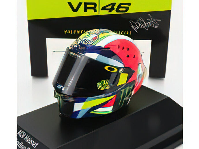 AGV CASCO HELMETヘルメット - YZR-M1 TEAM MOVISTAR MONSTER ENERGY N 46 MOTOGP MISANO 2019 VALENTINO ROSSI - VARIOUS /Minichamps 1/8