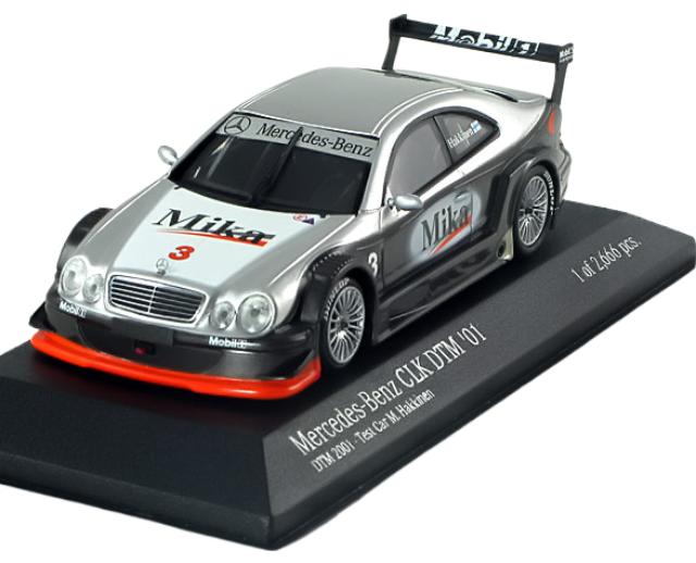 Mercedes CLK DTM テストカー Hakkinen 2001 限定2666個/ MINICHAMPS 1/43 ミニカー