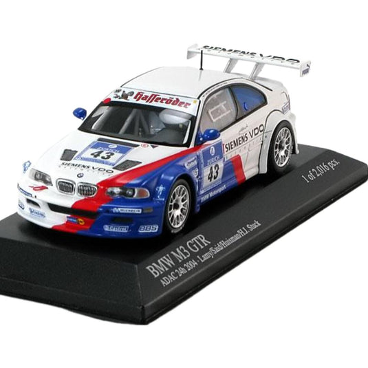 BMWビーエムダブリュー M3 GTR E46 2004 No.43 Nuerburgring Lamy/Said/Huisman/Stuck 限定2016pcs / MINICHAMPS 1/43 ミニカー