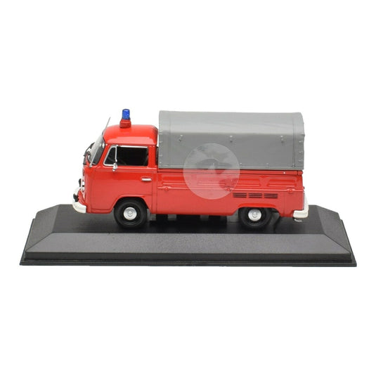 VWフォルクスワーゲン T2 フラットベッド 消防署 ドルトムント レッド / MINICHAMPS 1/43 ミニカー