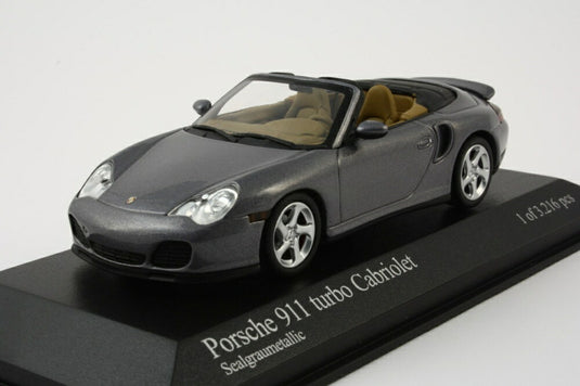 Porsche 911 Turbo カブリオレ 2003 グレーメタリック/ MINICHAMPS 1/43 ミニカー