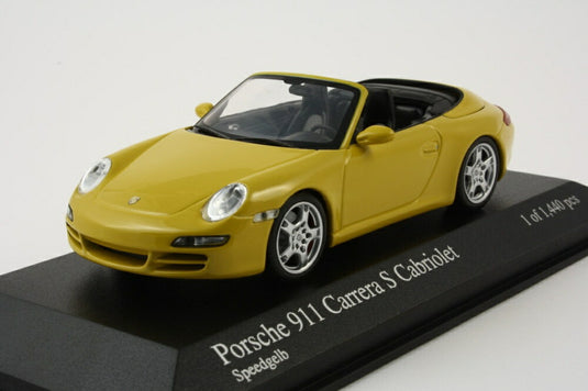 Porsche 911 Carrera S カブリオレ 2005 イエロー/ MINICHAMPS 1/43 ミニカー