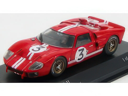 FORD USA GT40 MKII 7.0L V8 TEAM FORD MOTORSPORT N 3 24h LE MANS 1966 D.GURNEY J.GRANT RED/MINICHAMPS 1/43ミニカー