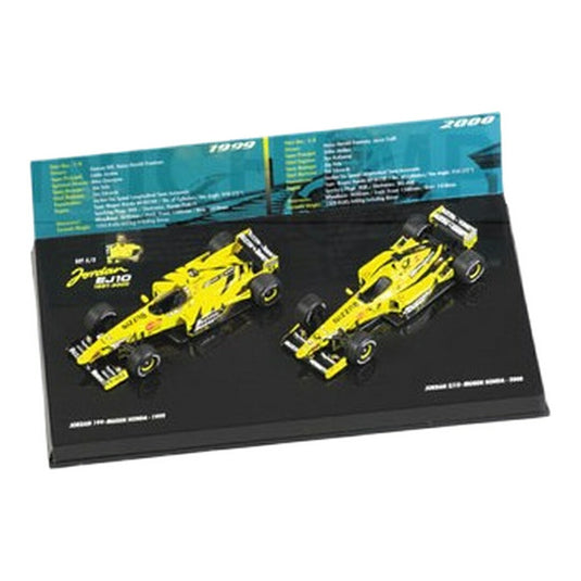 Jordanジョーダン 199 & EJ10 Honda Mugen 1999 2000 2台セット イエロー / Minichamps 1/43 ミニカー