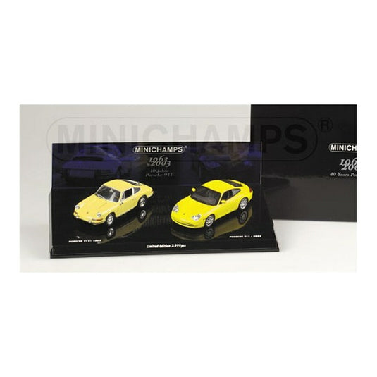 Porscheポルシェ 911 1963-2003 40周年記念セット イエロー 2999台限定 / Minichamps 1/43 ミニカー