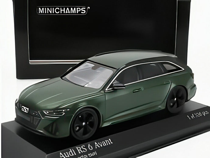 AUDI A6 RS6 アバント SW ステーションワゴン 2019 マットグリーン/ MINICHAMPS 1/43 ミニカー