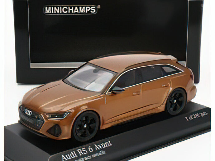 Audi RS6 Avant 2019 ブラウンメタリック/ MINICHAMPS 1/43 ミニカー