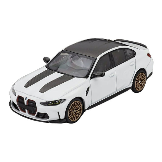 BMWビーエムダブリュー 3 SERIES3シリーズ M3 CS (G80) 2023 マットホワイト / MINICHAMPS 1/43 ミニカー