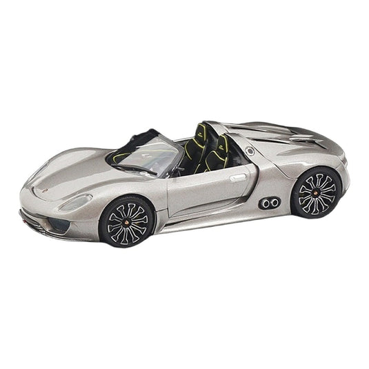 Porscheポルシェ 918 Spyder プロトタイプ リキッドメタルシルバー / MINICHAMPS 1/43 ミニカー